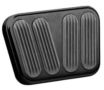 Brake/Clutch Pad with rubber - Black Finish Billet Aluminium LK-XBAG-6076