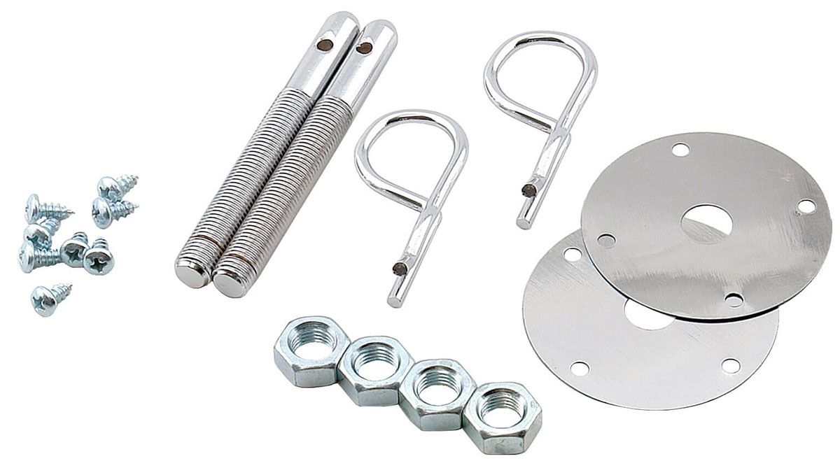 Mr Gasket Bonnet and Boot Pinning Kit - 7/16"-20 thread - safety pins. MG1016