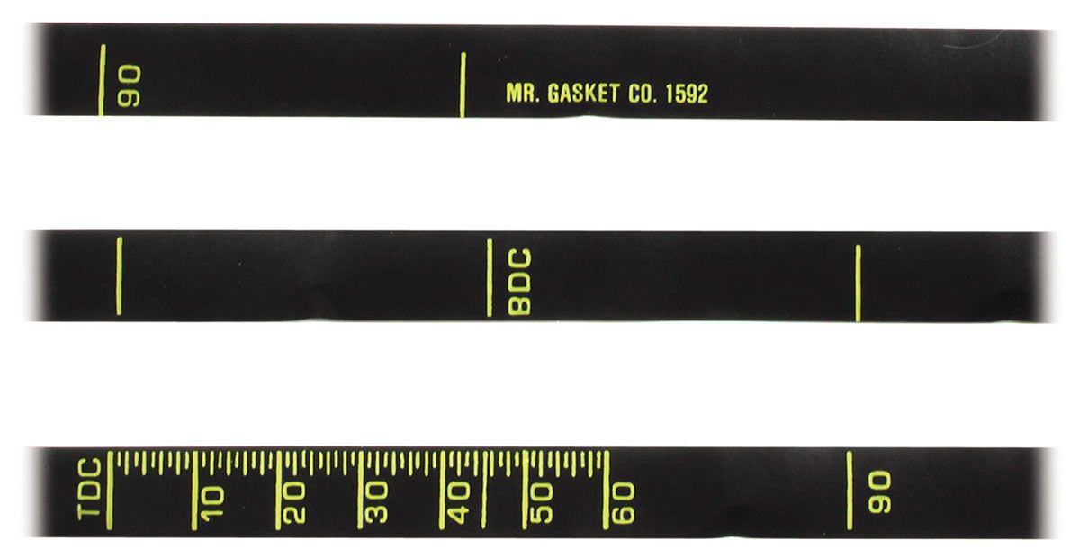 Mr Gasket 6" Dia Precision Timing Tape MG1592