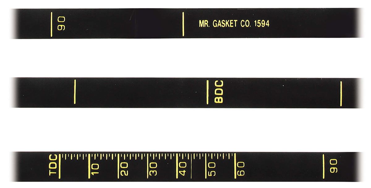 Mr Gasket 6-3/8" Dia Precision Timing Tape MG1594