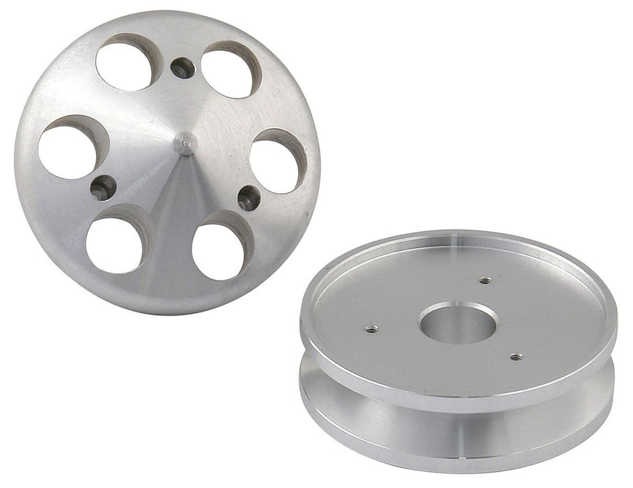 Mr Gasket Billet Style Aluminium Alternator Pulley with Nose Piece - Single Groo