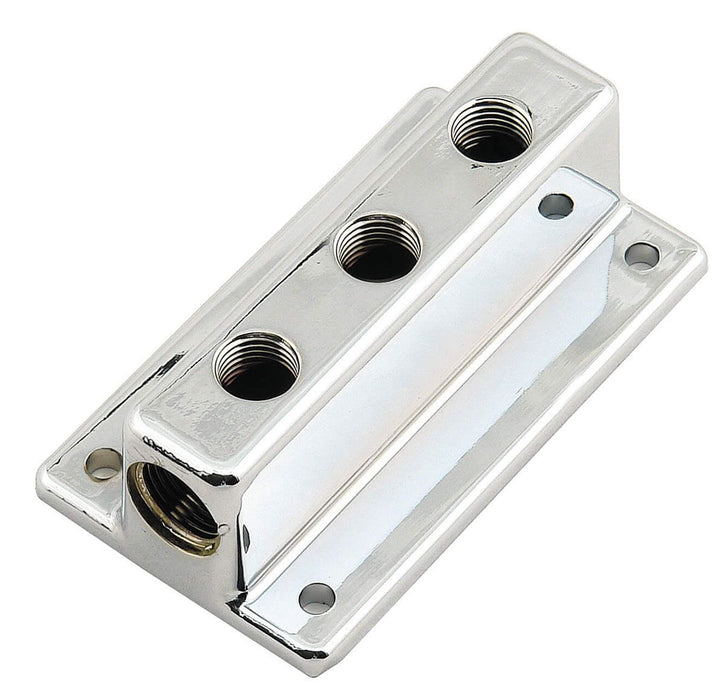 Mr Gasket "T"-Style Fuel Block - Triple Outlet (3) MG6151