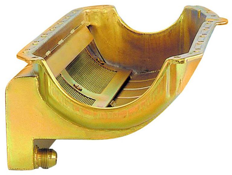 SB Chev Dry Sump Pan LH Dipstick, Pre 1979 Block MI31700