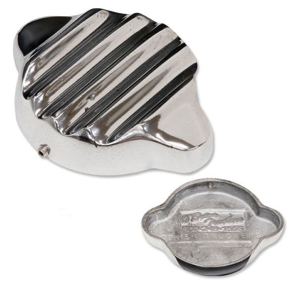 Polished Finned Alloy Radiator Cap Cover MNAA21450L