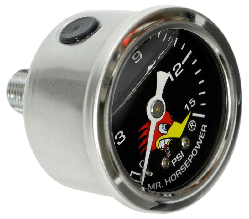 Clay Smith Fuel Pressure Gauge MNCSPG15LFBK