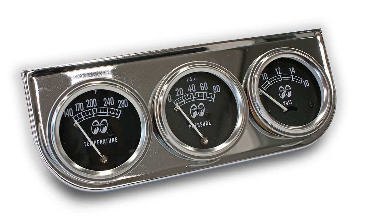 Chrome Triple Gauge Set MNMPG5030