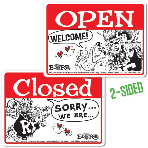 Open/Closed Door Sign MNRAF231