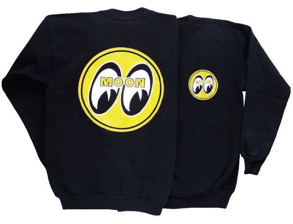 Black Jumper With Moon Logo MNSM060BKM