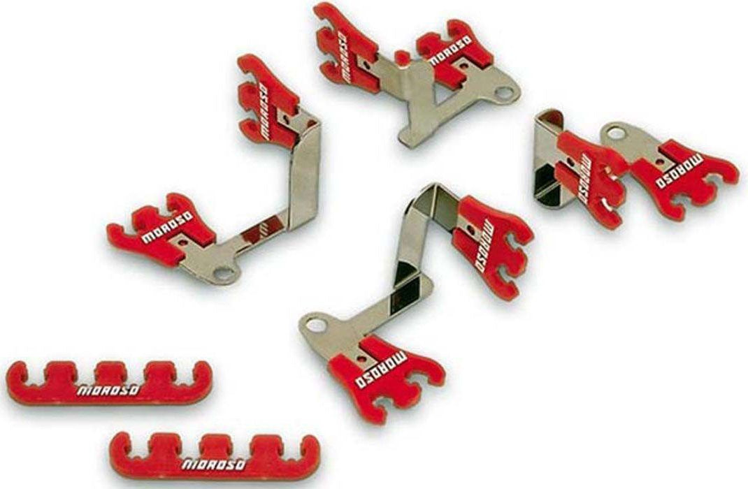 Show Car Spark Plug Lead Separators, 7-9mm, Red MO72168