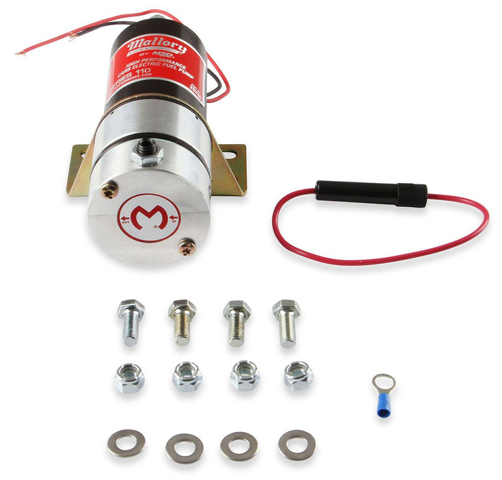 Mallory 110 GPH Competition Electric Fuel Pump MSD29256