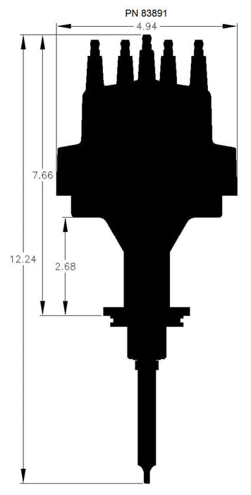 Electronic Distributor with Vacuum Advance MSD83891