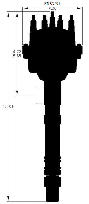 Pro Billet Small Diameter Distributor MSD85701