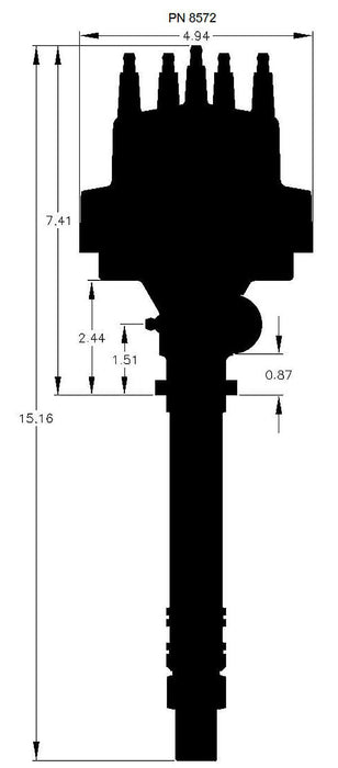 Pro-Billet Tach Drive Distributor MSD8572