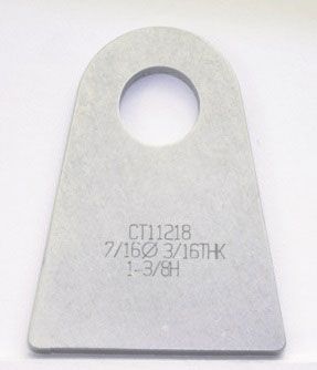 Weld-On Flat Tab 4130 Steel MZCT11212C