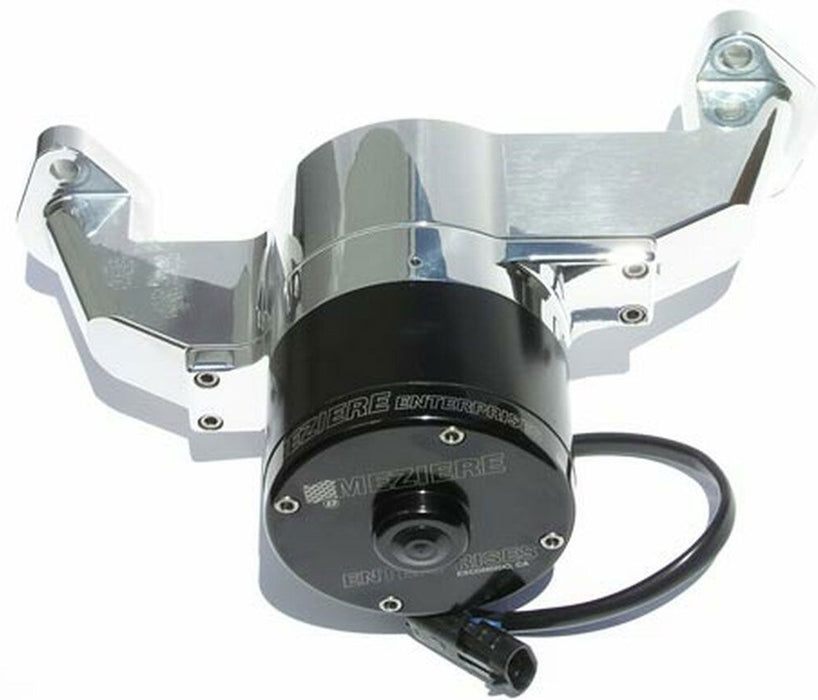 Small Block Chev Electric Water Pump, Chrome Finish MZWP101C