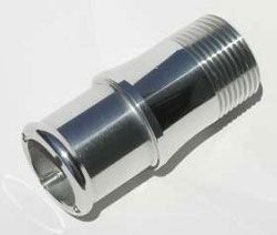 Inlet fitting, for 100 series electric water pumps, Chrome Finish MZWP1125C