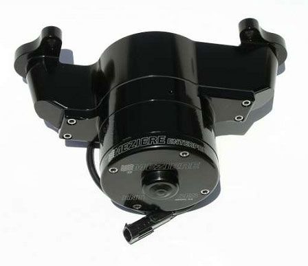 Small Block Chrysler Electric Water Pump, Black Finish MZWP114S