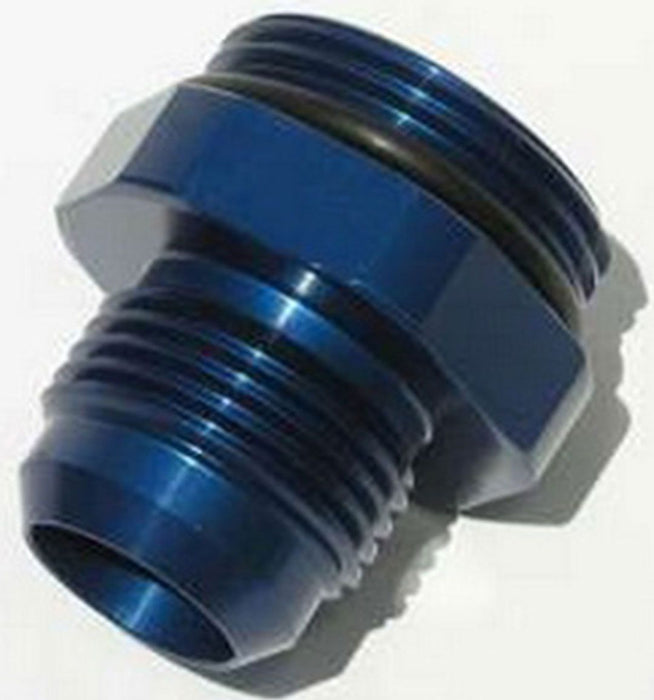 Water Pump Fitting, #16AN O-Ring to #12AN Flare, Blue Finish MZWP16012B