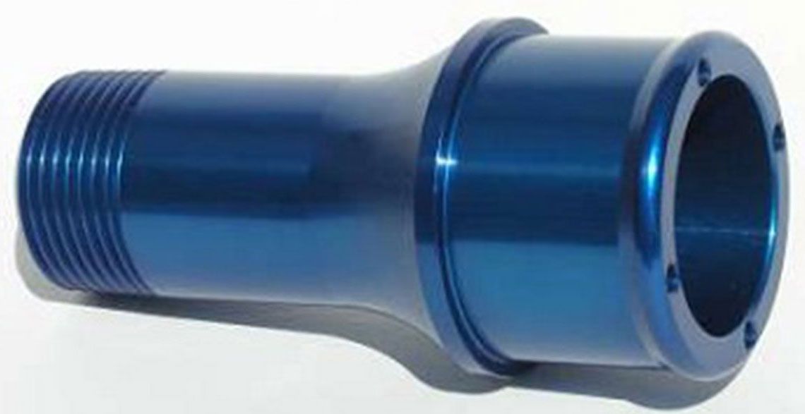 Inlet Fitting,Extended Length For 100 Series Electric Water Pumps Blue Finish MZ