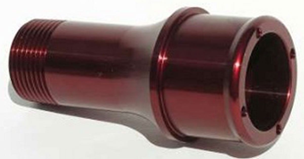 Inlet Fitting,Extended Length For 100 Series Electric Water Pumps Red Finish MZW