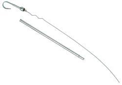 Proflow Dipstick with Tube, Engine Oil, Steel, Chrome, Crysler, Mopar, Small Block, Each