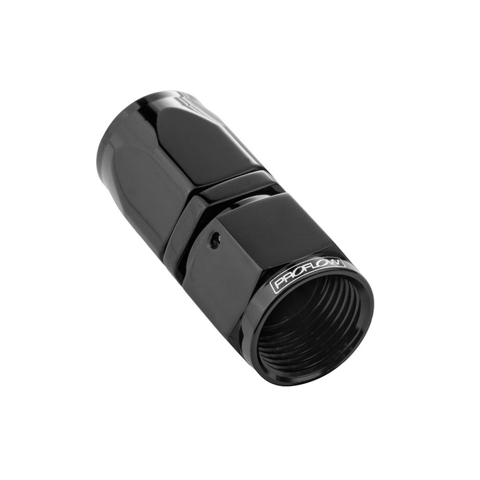 Proflow Straight Hose End -04AN Hose to Female, Black