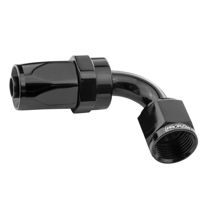 Proflow 90 Degree Hose End -04AN Hose to Female, Black