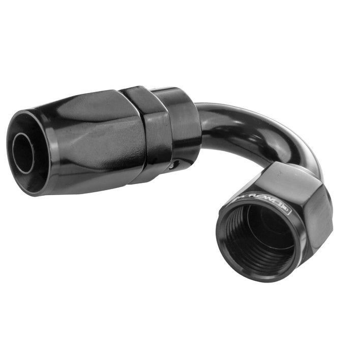 Proflow 150 Degree Hose End -06AN Hose to Female, Black