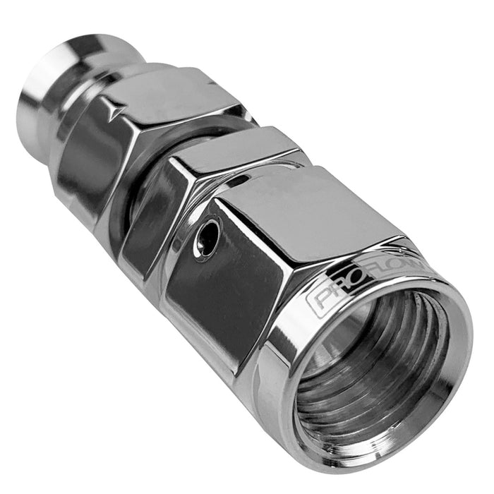 Proflow 5/8in. Tube To Female -10AN Hose End Aluminium Tube Adaptor, Polished