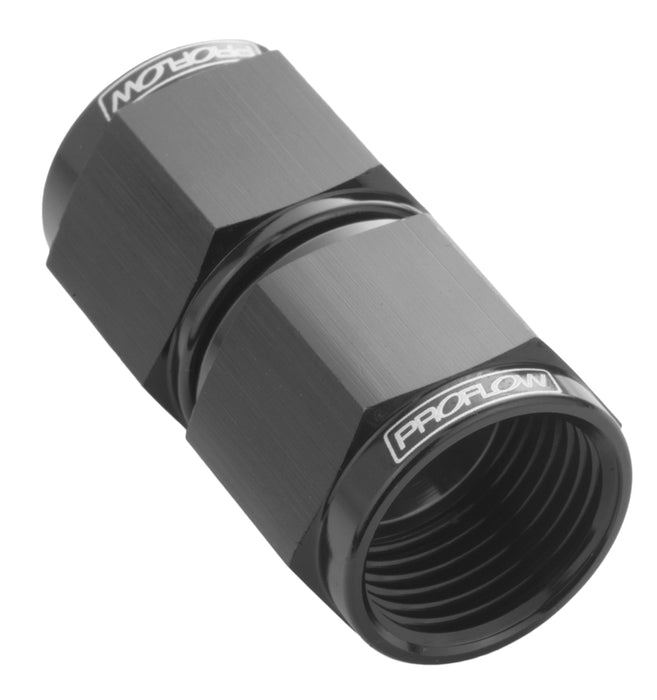 Proflow Female Flare Union Swivel Hose End Straight - 3AN, Black