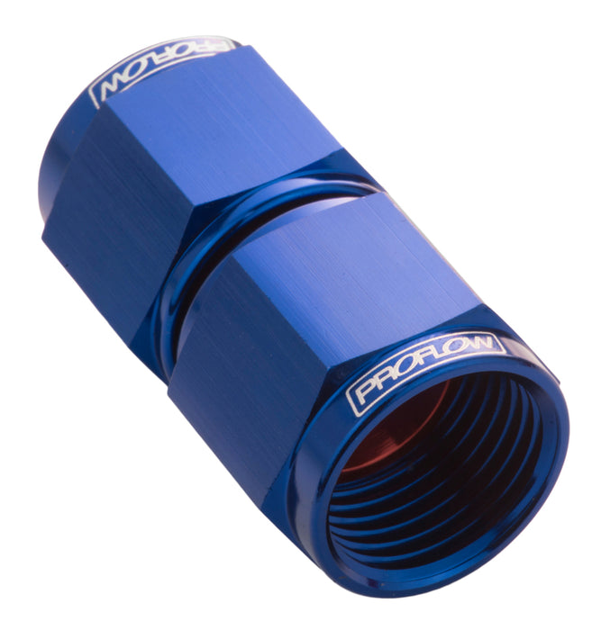 Proflow Female Flare Union Swivel Hose End Straight - 3AN, Blue