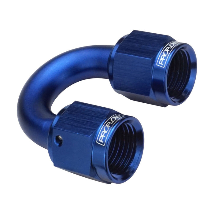 Proflow 180 Degree Female To Female Union Swivel Hose End 08AN, Blue