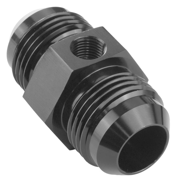 Proflow Straight Male Adaptor - Male Adaptor -04AN 1/8in. NPT Gauge Port Hose End, Black