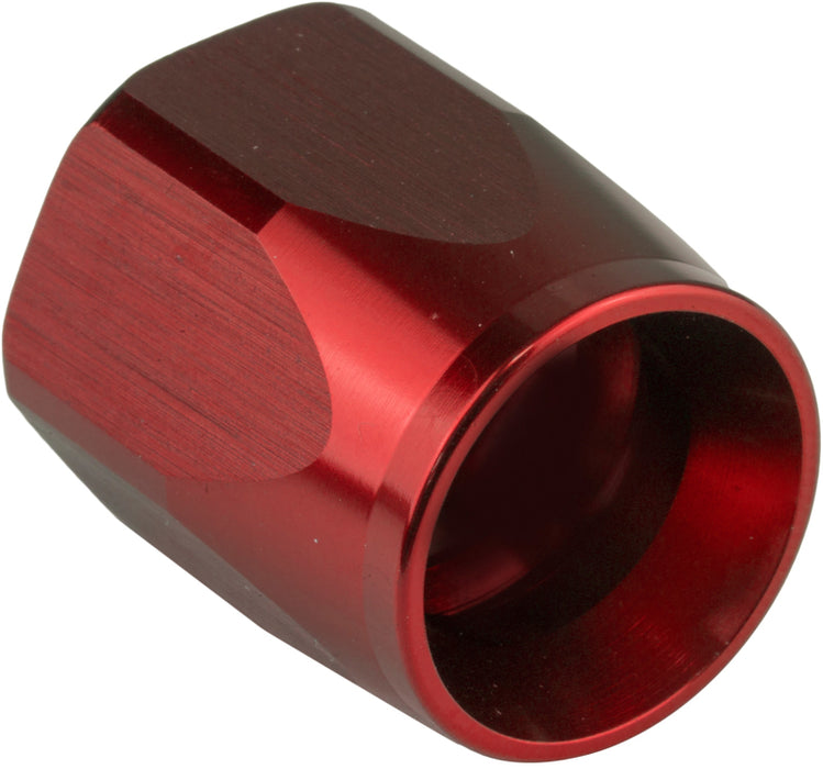 Proflow Replacement Hose End Socket Nut -06AN, Aluminium, Red