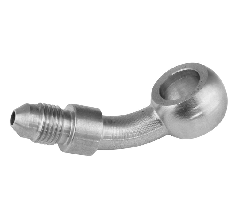 Proflow Stainless Steel 45 Degree Banjo Brake Hose End 11.2mm To -03AN Male