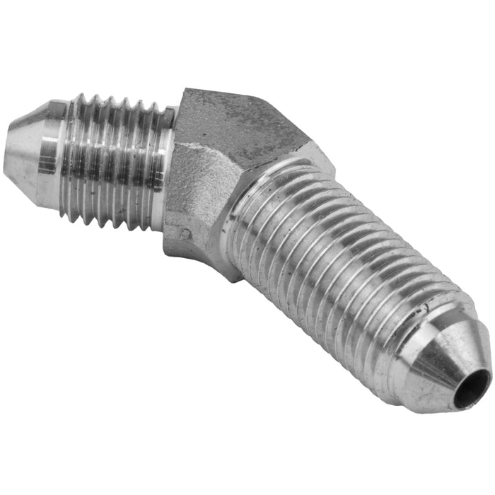 Proflow Stainless Steel Hose End 45 Degree -03AN Bulkhead