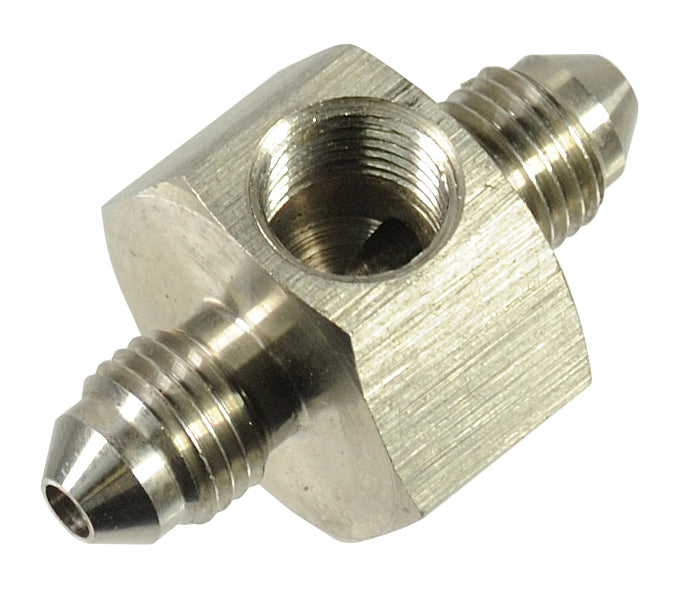 Proflow Stainless Steel Brake Flare Union adaptor -03AN, 1/8in. NPT Port