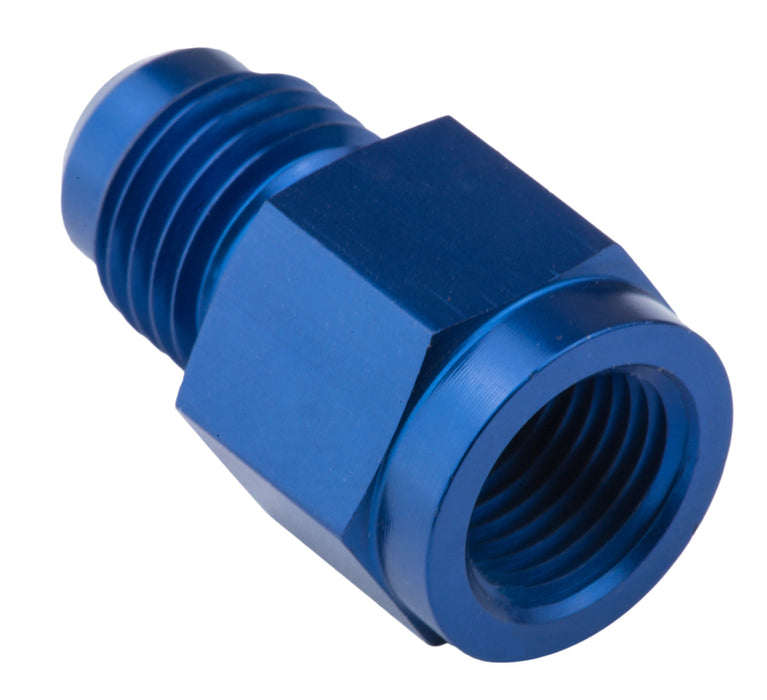 Proflow Female Adaptor 1/8in. NPT Straight To Male -04AN, Blue