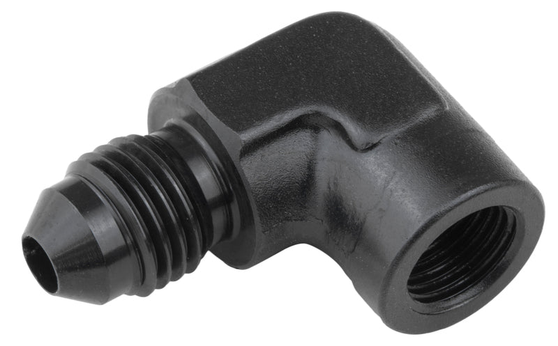 Proflow Female 90 Degree Adaptor 1/8in. NPT To Male -03AN, Black