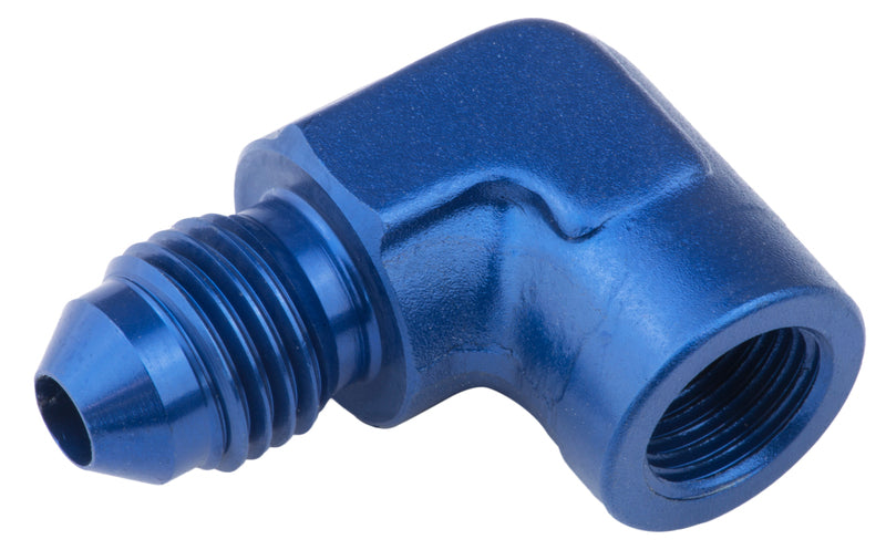 Proflow Female 90 Degree Adaptor 1/8in. NPT To Male -03AN, Blue