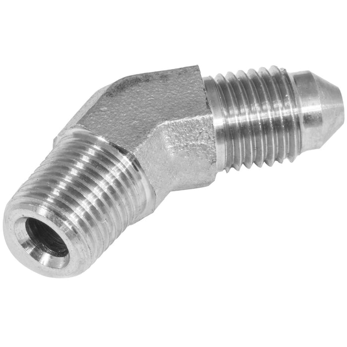 Proflow Stainless Steel 45 Degree To -03AN Male To 1/8â€ NPT