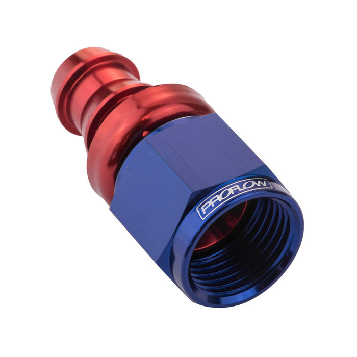 Proflow Straight Push Lock Hose End Barb 1/2'' To Female -08AN