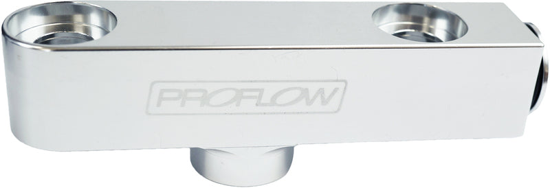 Proflow Dual Bosch Fuel Pump Fuel Log 76mm Centre Distance M12x1.5 Thread, Polished