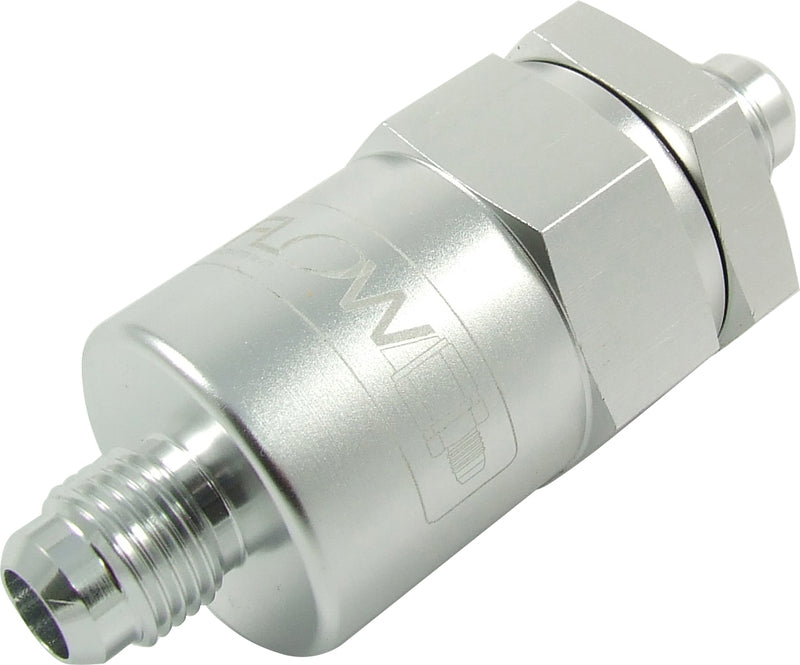 Proflow Billet Inline Aluminium Fuel Filter -08AN Silver 30 Micron