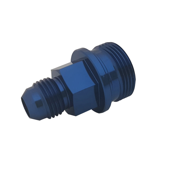 Proflow Fitting Inlet Fuel Adaptor Male Holley Fuel Bowl 7/8 x 20 Short -06AN, Blue