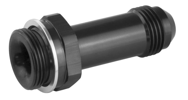 Proflow Fitting Inlet Fuel Adaptor Male Holley Fuel Bowl 7/8 x 20 -08AN 2in., Black