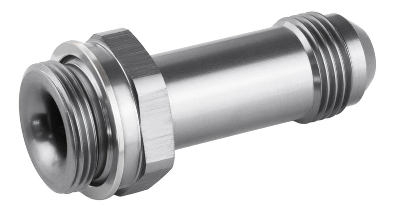 Proflow Fitting Inlet Fuel Adaptor Male Holley Fuel Bowl 7/8 x 20 -08AN 2in., Silver