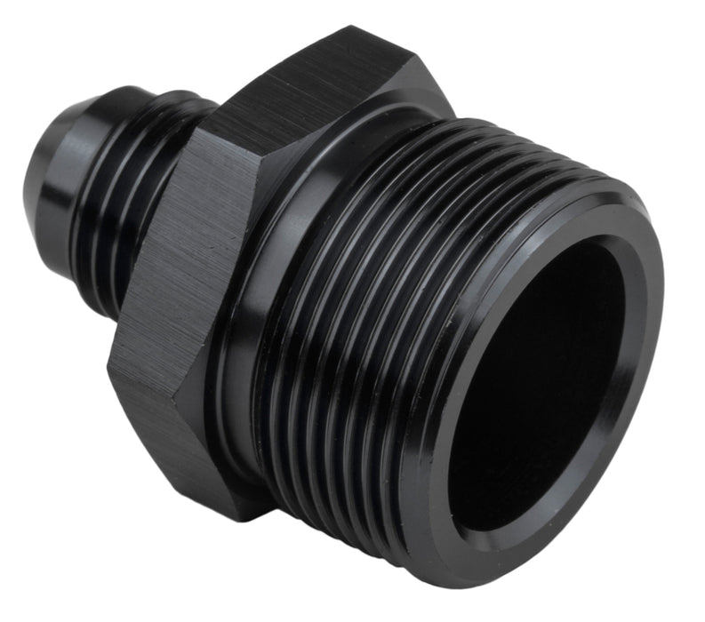 Proflow Fitting, Inlet Fuel Straight Adaptor Quadrajet Male -06AN To 1in. x 20, Black