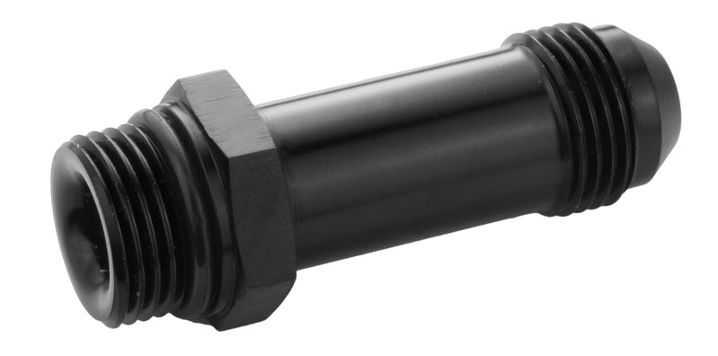 Proflow Quick Release Fuel Fitting Holley Inlet Feed -08AN Male To -08AN Male 2in., Black