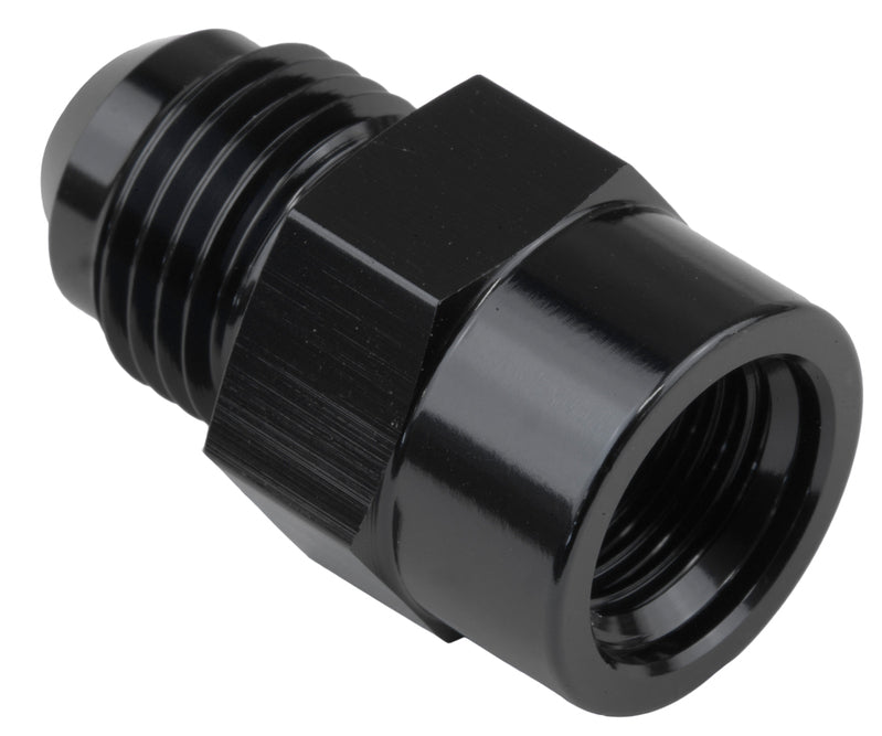 Proflow Fitting, Adaptor Metric M10 x 1.5 Female To Male -04AN, Black